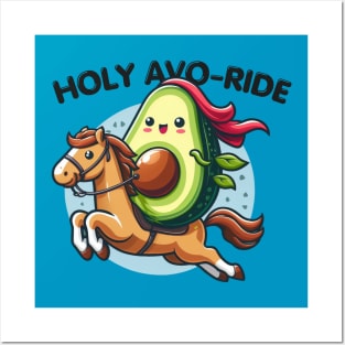 Holy AVO-RIDE - kawaii avocado Posters and Art